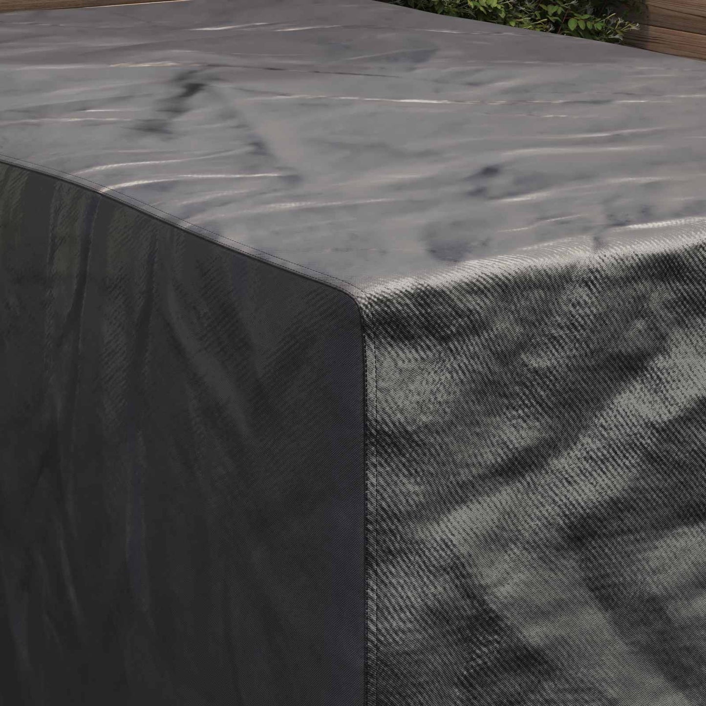 Meubelhoes Effen Zwart 143 x 225 x 90 cm 600D is nu te koop bij PeponiXL, paradijselijk wonen!