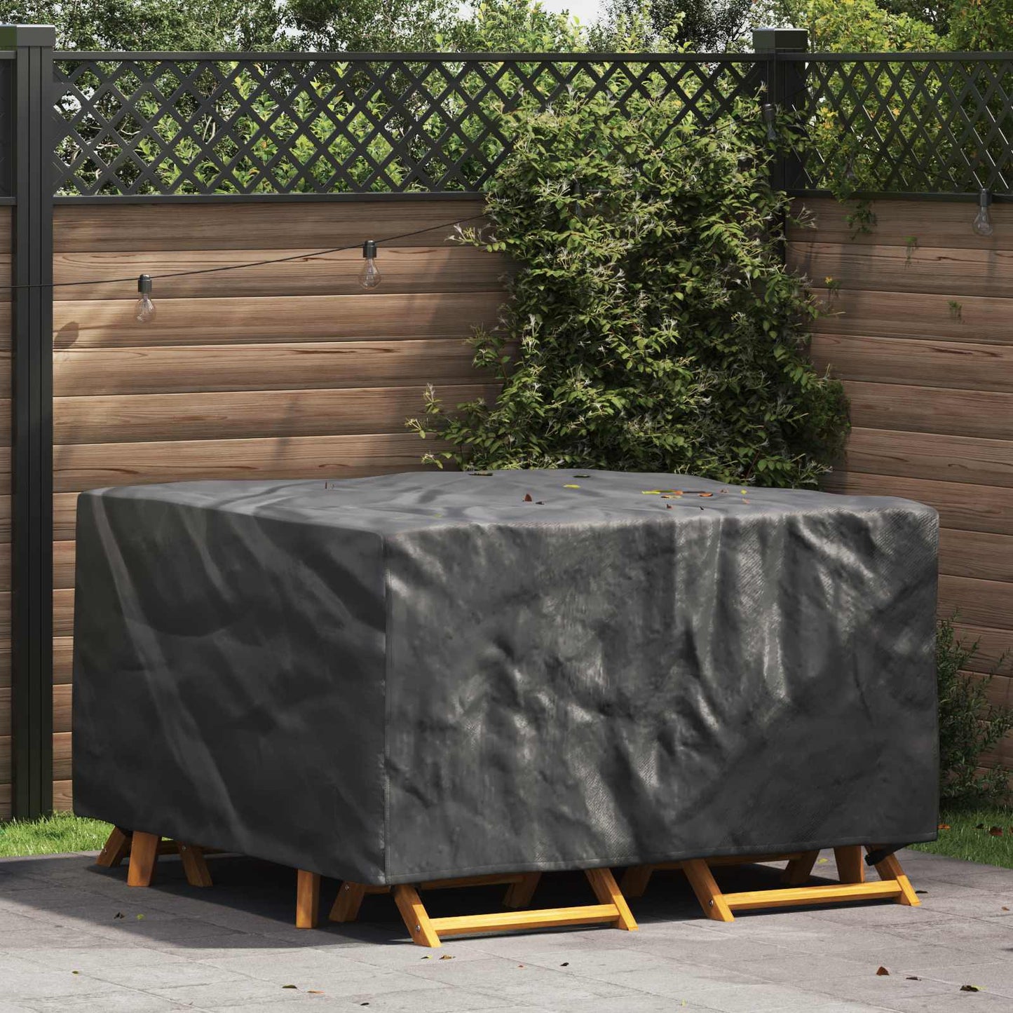 Meubelhoes Effen Zwart 150 x 150 x 75 cm 420D is nu te koop bij PeponiXL, paradijselijk wonen!