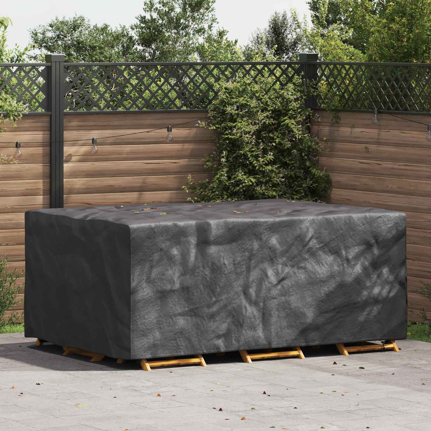 Meubelhoes Effen Zwart 230 x 165 x 80 cm 600D is nu te koop bij PeponiXL, paradijselijk wonen!
