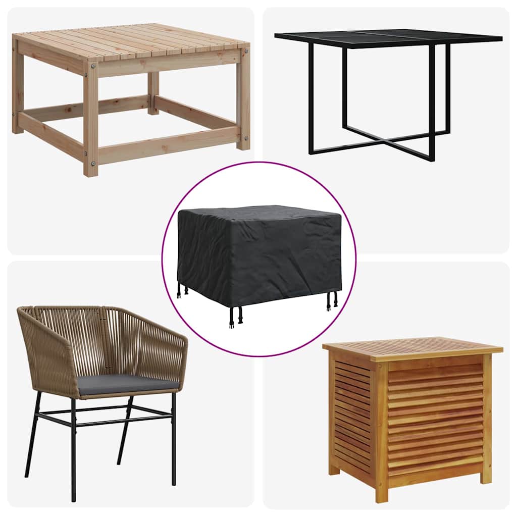 Meubelhoes Effen Zwart 60 x 60 x 45 cm Stof is nu te koop bij PeponiXL, paradijselijk wonen!