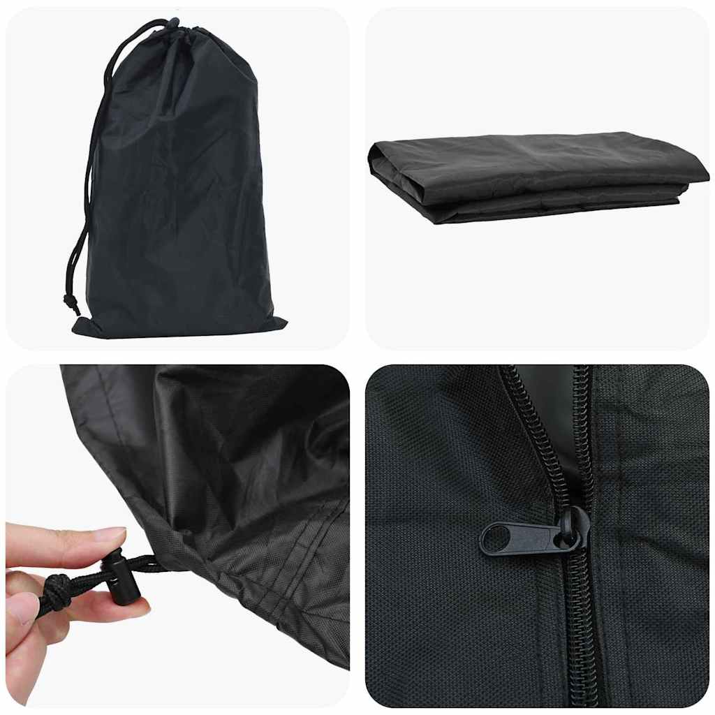 Afdekhoes voor haardhoutrek Effen Zwart 61 x 122 x 106 cm Stof is nu te koop bij PeponiXL, paradijselijk wonen!