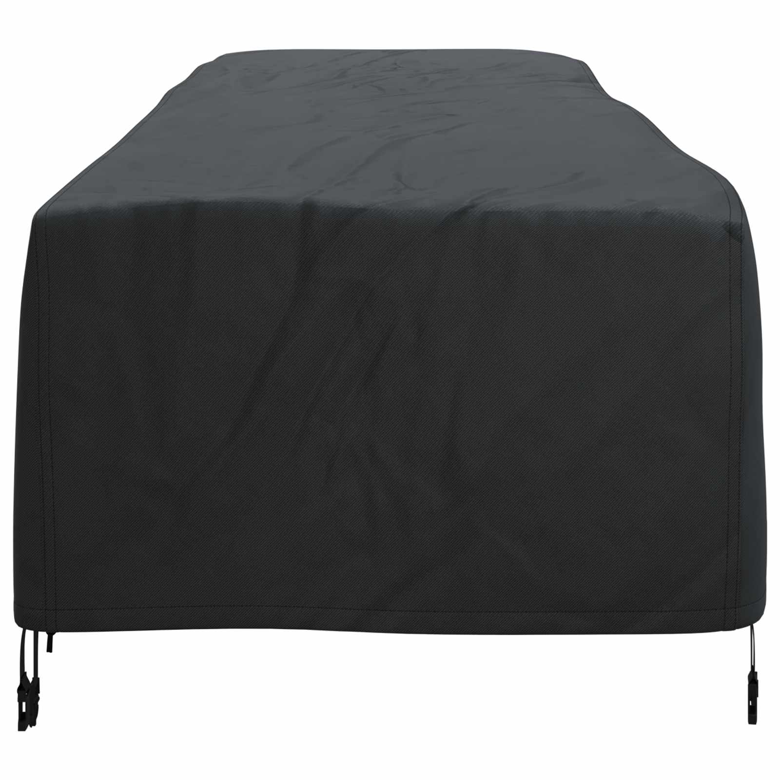 Lounger Hoes Effen Zwart 74 x 210 x 40 cm Stof is nu te koop bij PeponiXL, paradijselijk wonen!