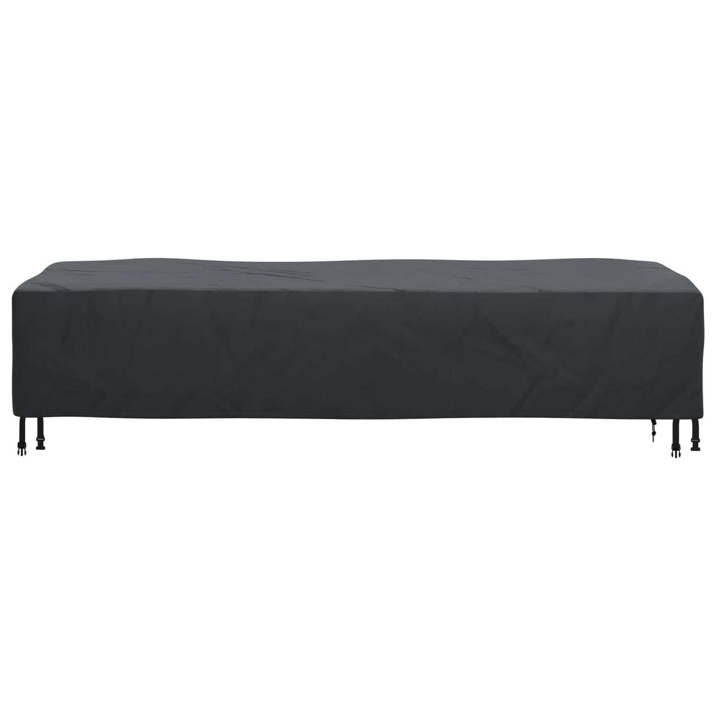 Lounger Hoes Effen Zwart 74 x 210 x 40 cm Stof is nu te koop bij PeponiXL, paradijselijk wonen!
