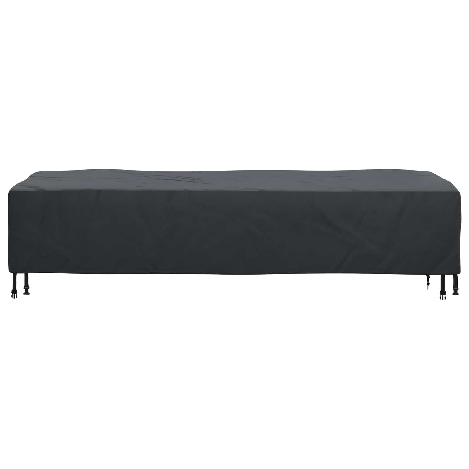 Lounger Hoes Effen Zwart 74 x 210 x 40 cm Stof is nu te koop bij PeponiXL, paradijselijk wonen!
