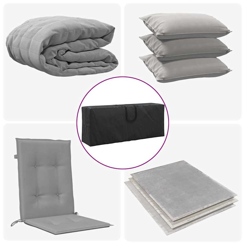 Buitent Opslagtas Zwart 125 x 32 x 50 cm 600D Oxford Stof is nu te koop bij PeponiXL, paradijselijk wonen!