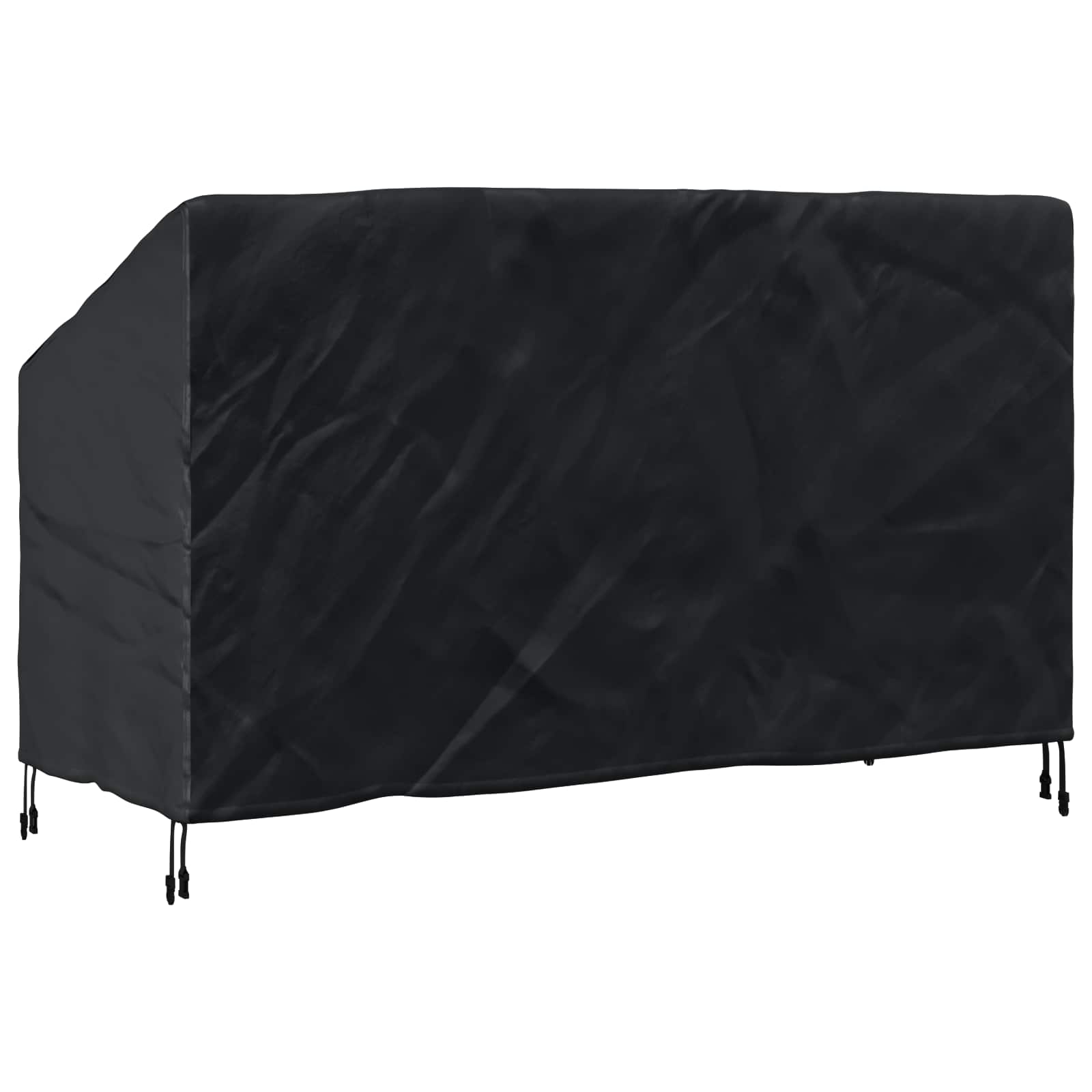 Tuinbankhoes Zwart 165 x 70 x 65 / 94 cm 210D Oxford Stof is nu te koop bij PeponiXL, paradijselijk wonen!