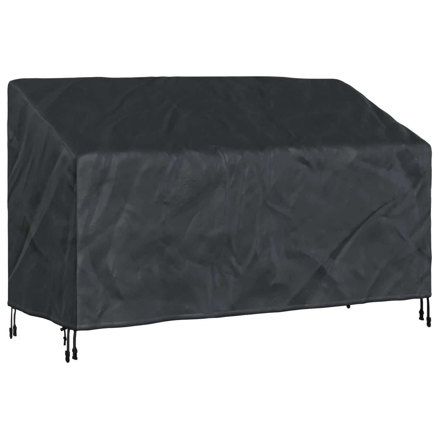 Tuinbankhoes Zwart 165 x 70 x 65 / 94 cm 420D Oxford Stof is nu te koop bij PeponiXL, paradijselijk wonen!