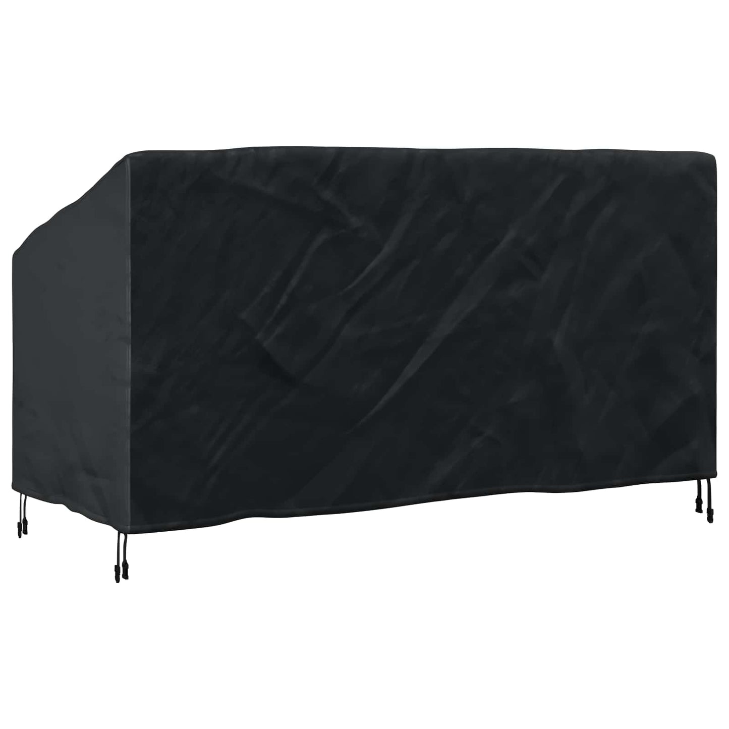 Tuinbankhoes Zwart 185 x 85 x 65 / 94 cm 600D Oxford Stof is nu te koop bij PeponiXL, paradijselijk wonen!
