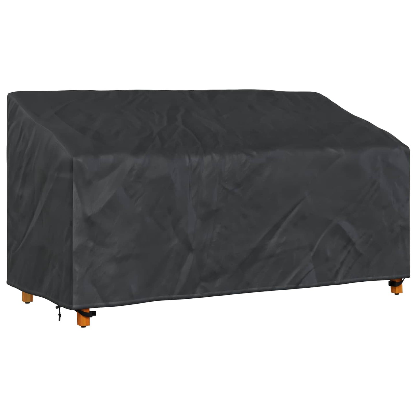 Tuinbankhoes Zwart 205 x 85 x 65 / 94 cm 210D Oxford Stof is nu te koop bij PeponiXL, paradijselijk wonen!
