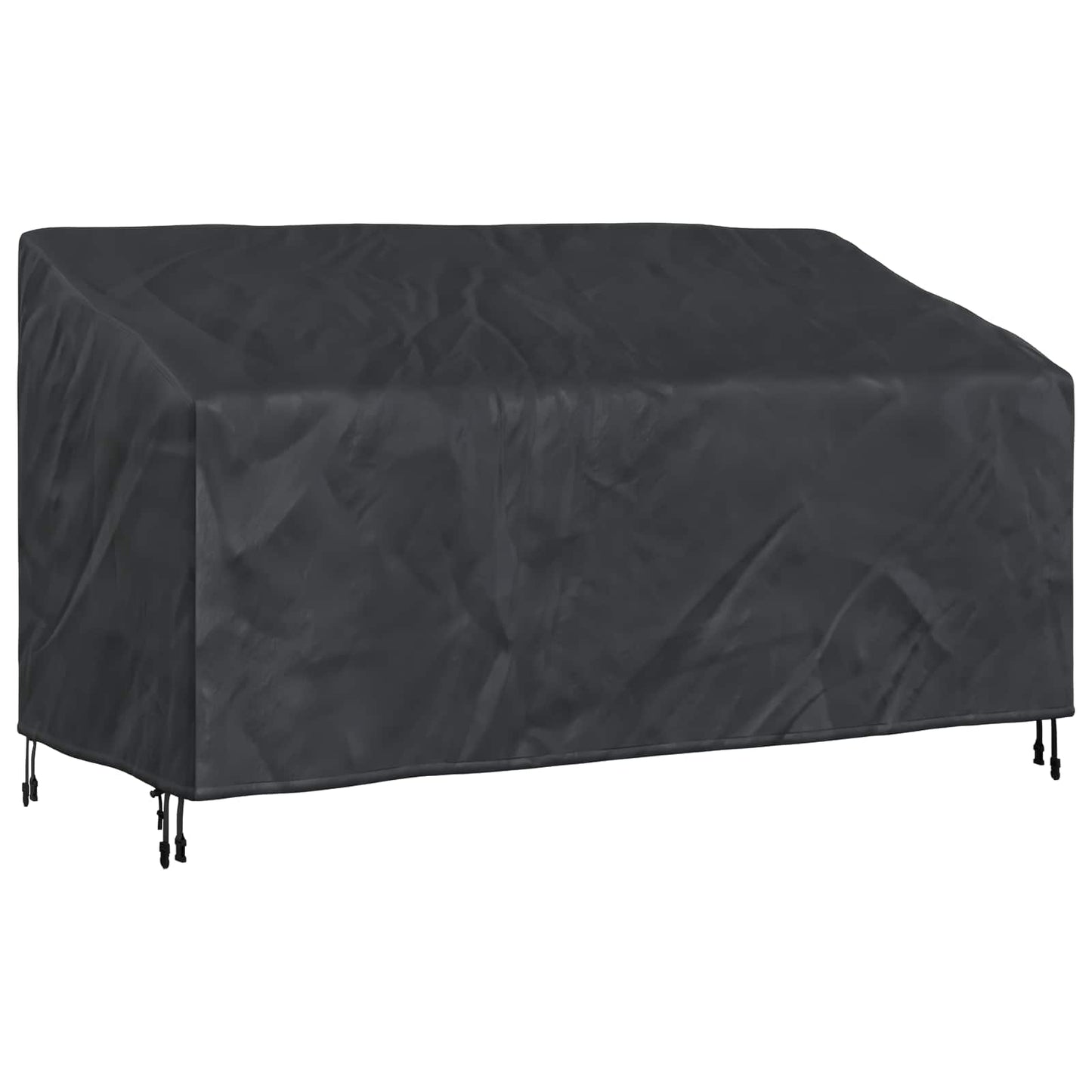 Tuinbankhoes Zwart 205 x 85 x 65 / 94 cm 420D Oxford Stof is nu te koop bij PeponiXL, paradijselijk wonen!