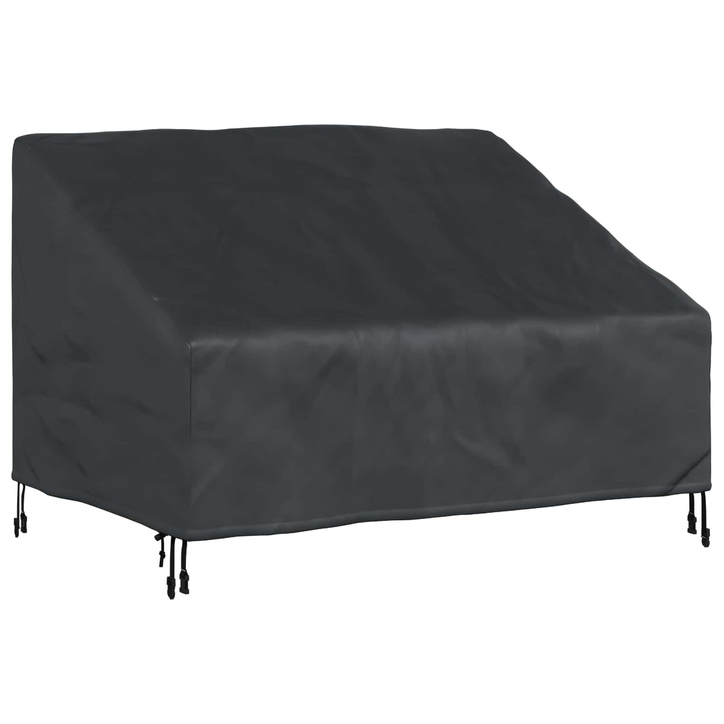 Tuinbankhoes Zwart 130 x 95 x 40 / 80 cm 420D Oxford Stof is nu te koop bij PeponiXL, paradijselijk wonen!