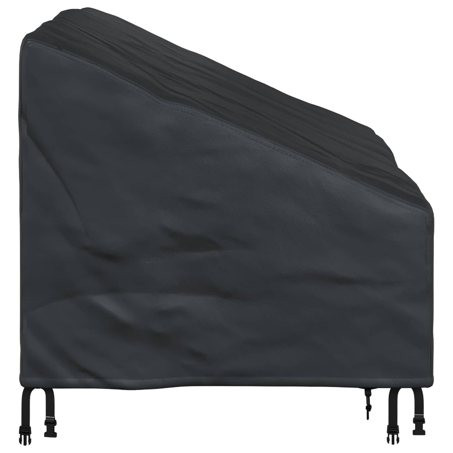 Tuinbankhoes Zwart 130 x 95 x 40 / 80 cm 420D Oxford Stof is nu te koop bij PeponiXL, paradijselijk wonen!
