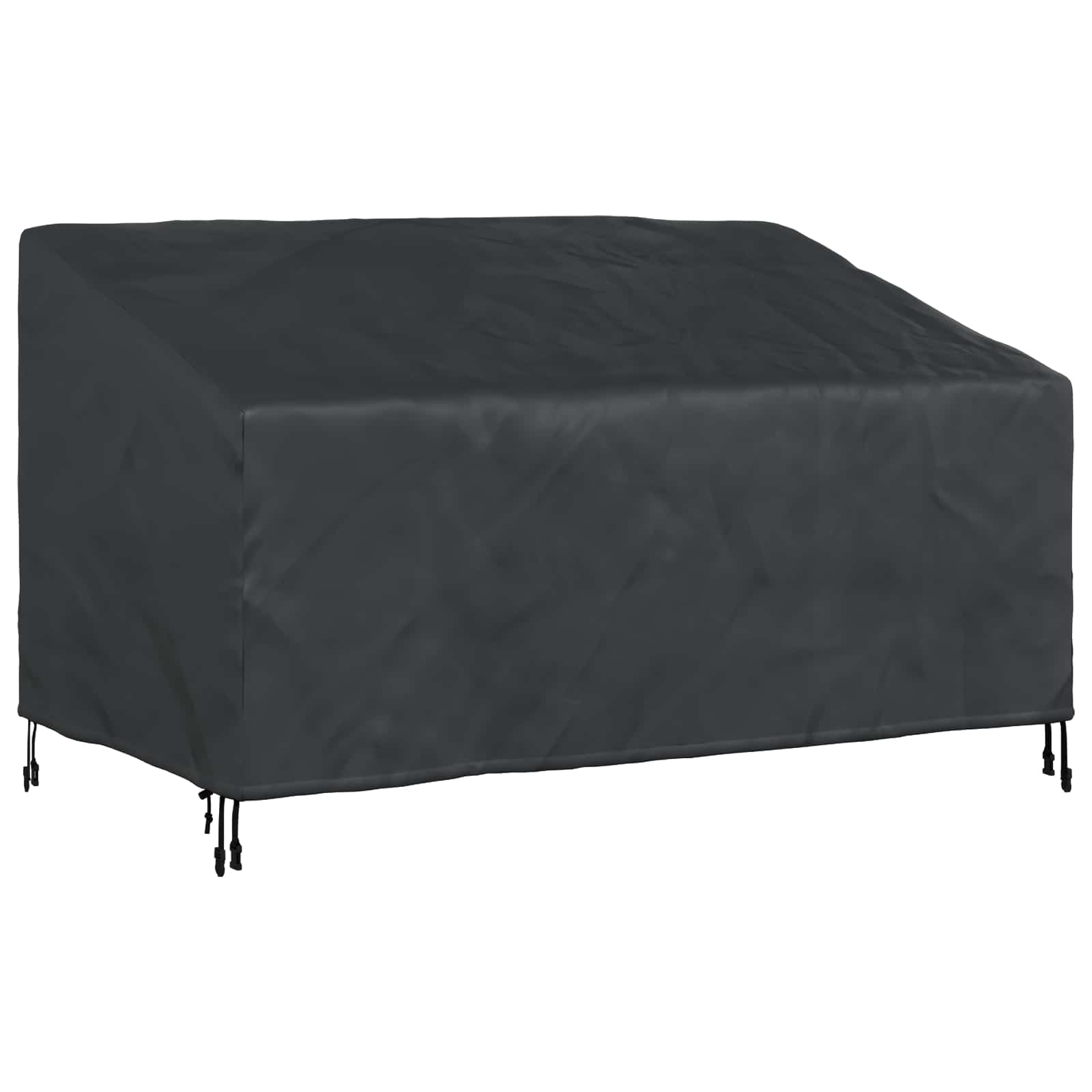 Tuinbankhoes Zwart 160 x 100 x 61 / 89 cm 420D Oxford Stof is nu te koop bij PeponiXL, paradijselijk wonen!