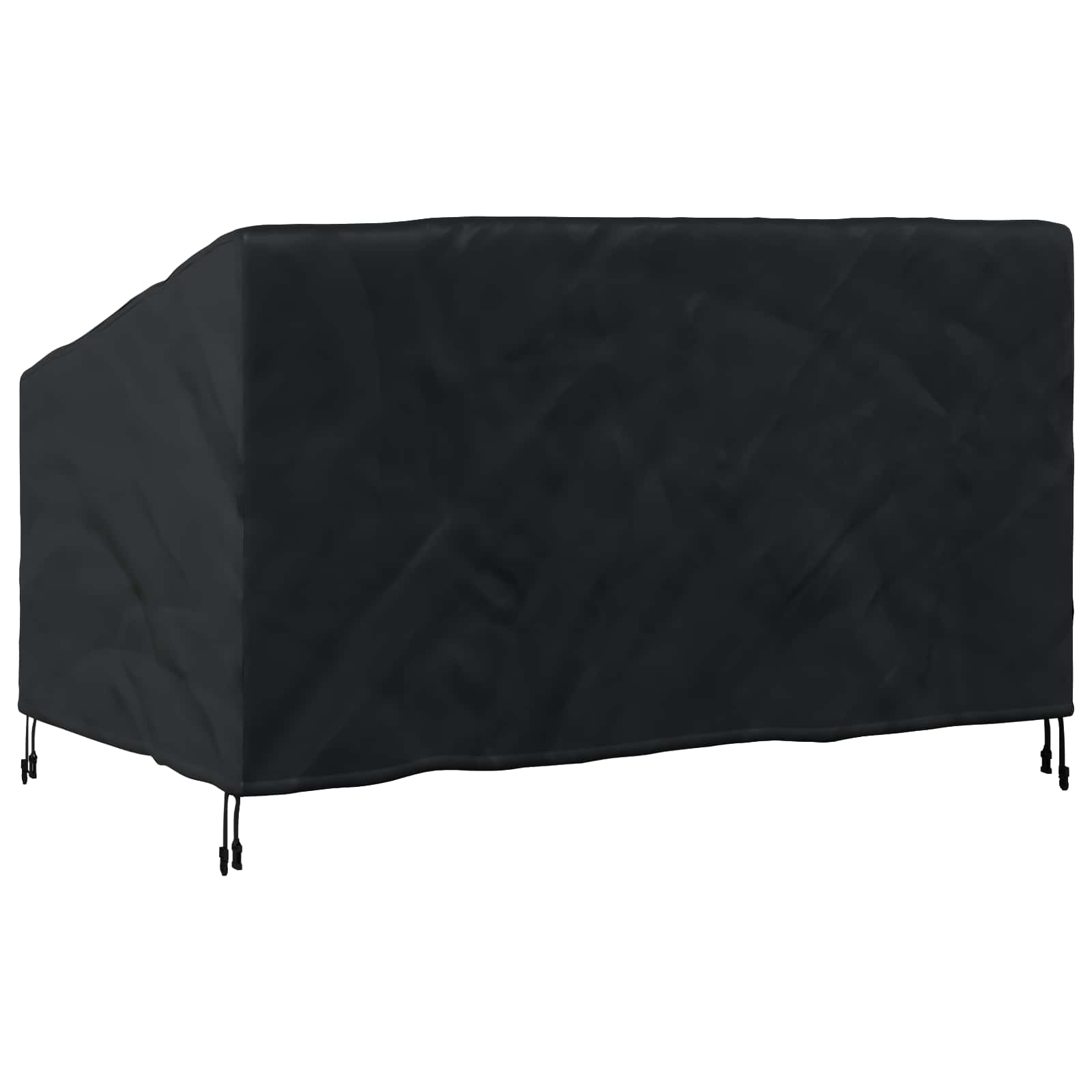 Tuinbankhoes Zwart 160 x 100 x 61 / 89 cm 420D Oxford Stof is nu te koop bij PeponiXL, paradijselijk wonen!