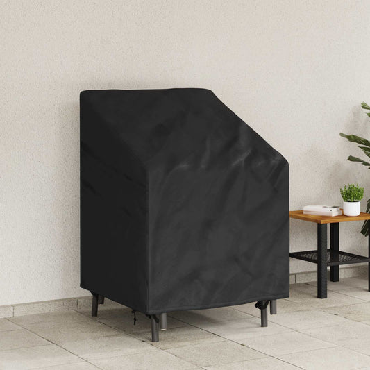 Tuinstoelhoes Zwart 75 x 78 x 65 / 100 cm 600D Oxford Stof is nu te koop bij PeponiXL, paradijselijk wonen!
