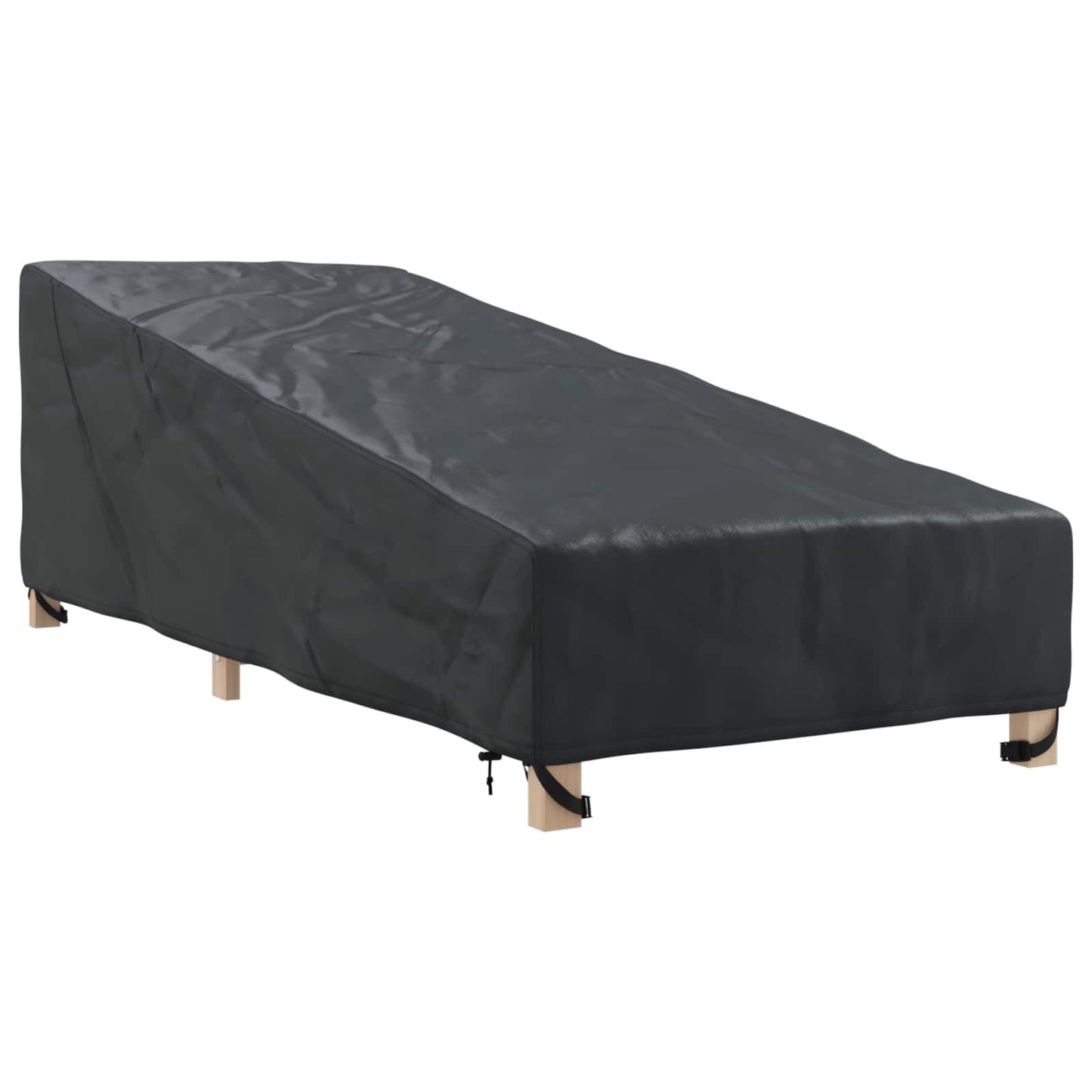 Tuinmeubelhoes Zwart 195 x 76 x 82 cm 420D Oxford stof is nu te koop bij PeponiXL, paradijselijk wonen!