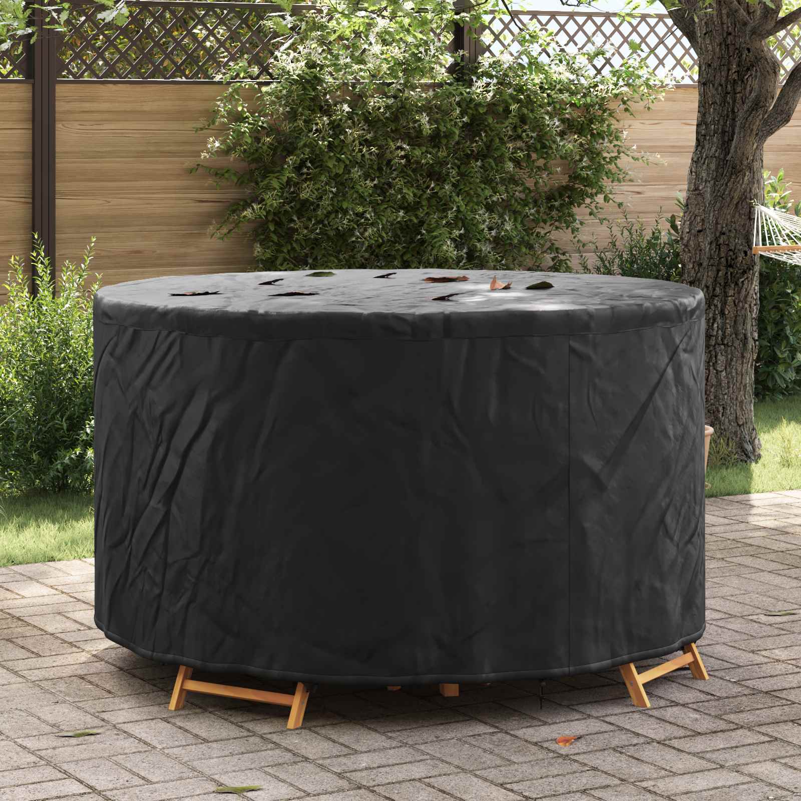 Meubelhoes Zwart 157 x 157 x 71 cm 600D Oxford Stof is nu te koop bij PeponiXL, paradijselijk wonen!