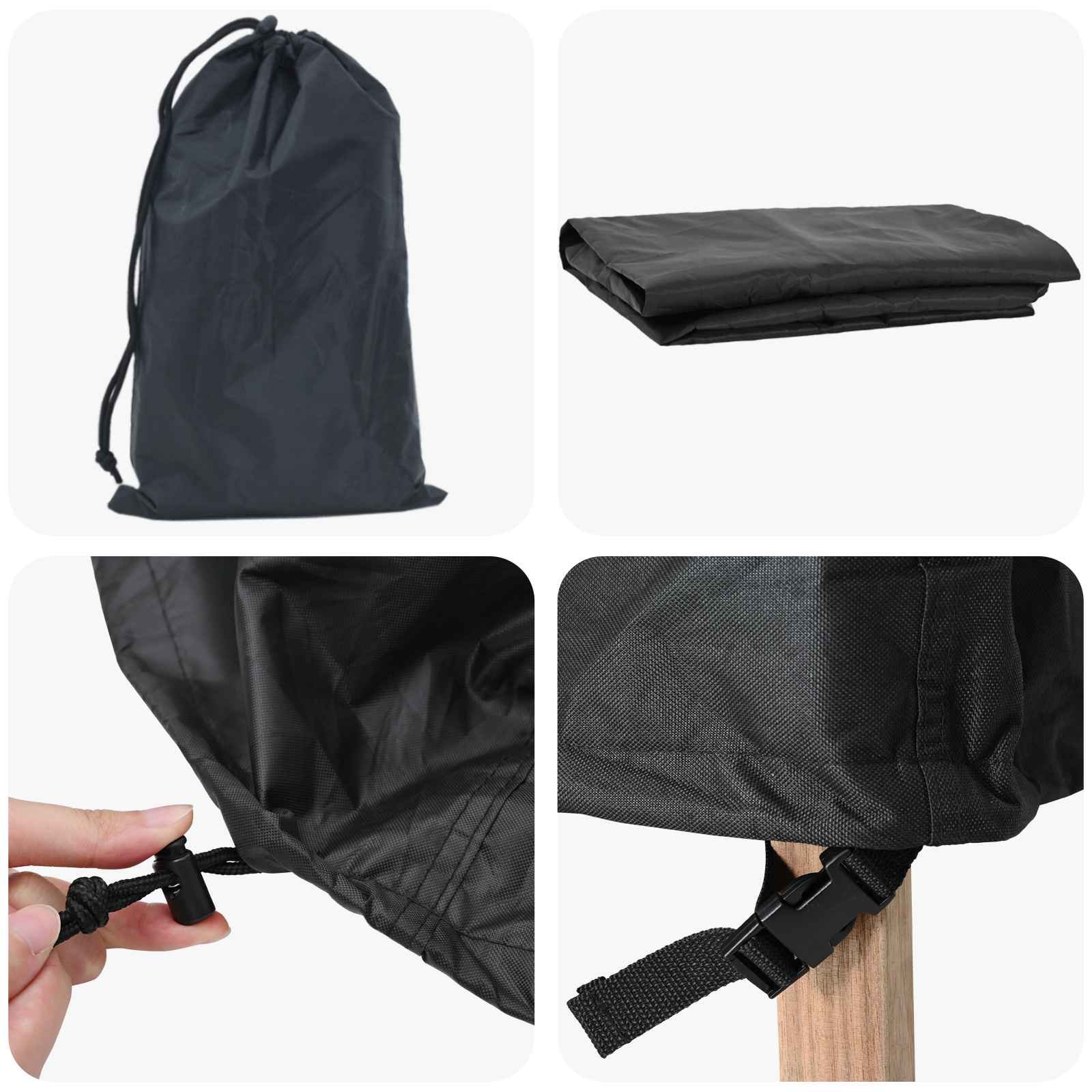 Meubelhoes Zwart 182 x 182 x 71 cm 210D Oxford Stof is nu te koop bij PeponiXL, paradijselijk wonen!