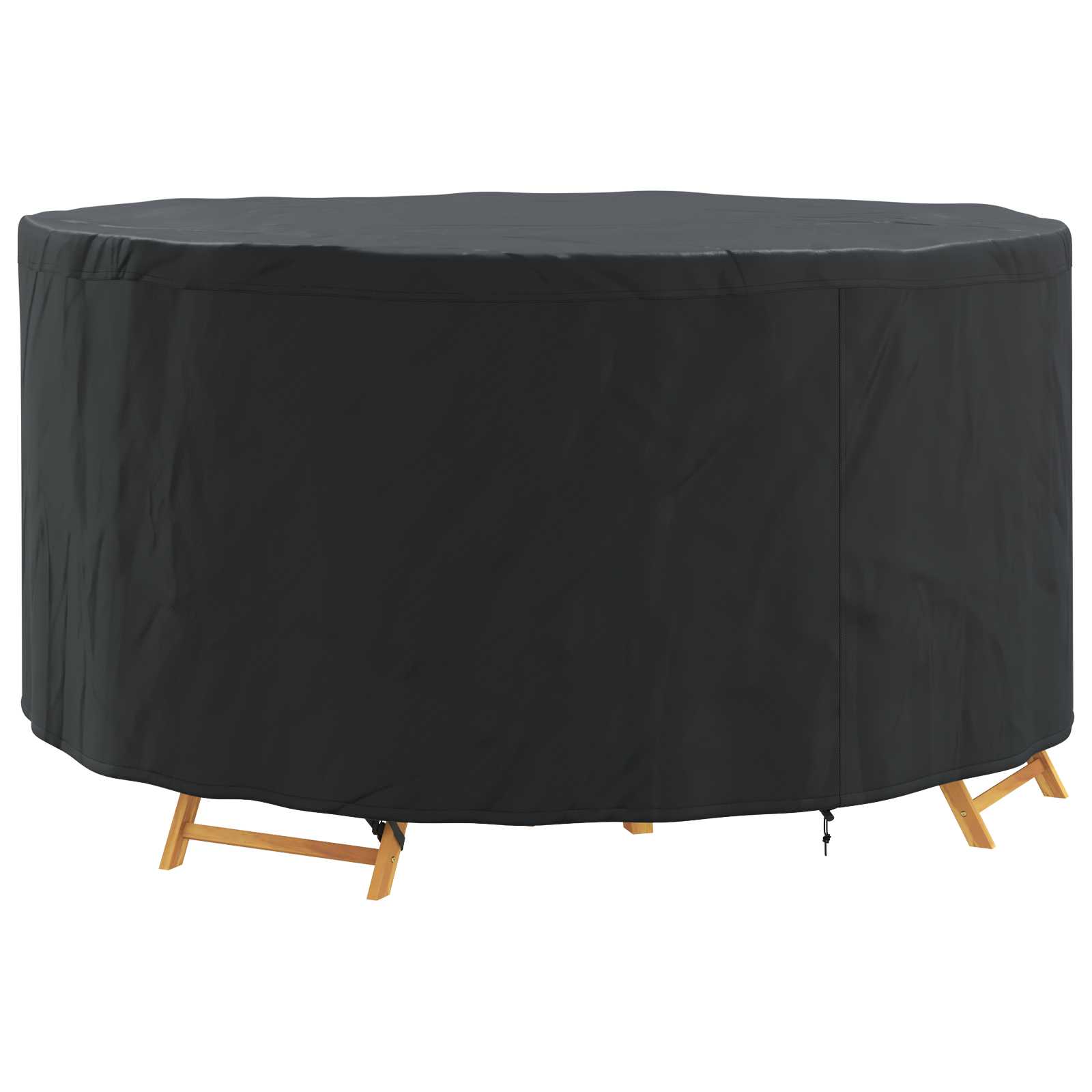 Hoes voor tuinmeubelen Zwart 182 x 182 x 85 cm 600D stof is nu te koop bij PeponiXL, paradijselijk wonen!