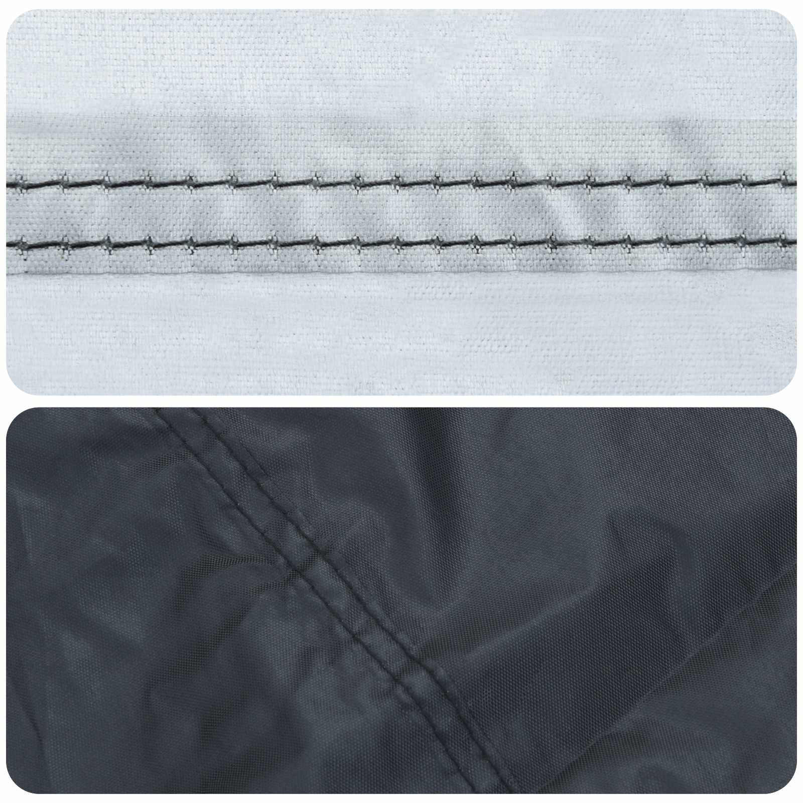 Buitenmeubelhoes Zwart 244 x 244 x 71 cm 210D oxford stof is nu te koop bij PeponiXL, paradijselijk wonen!