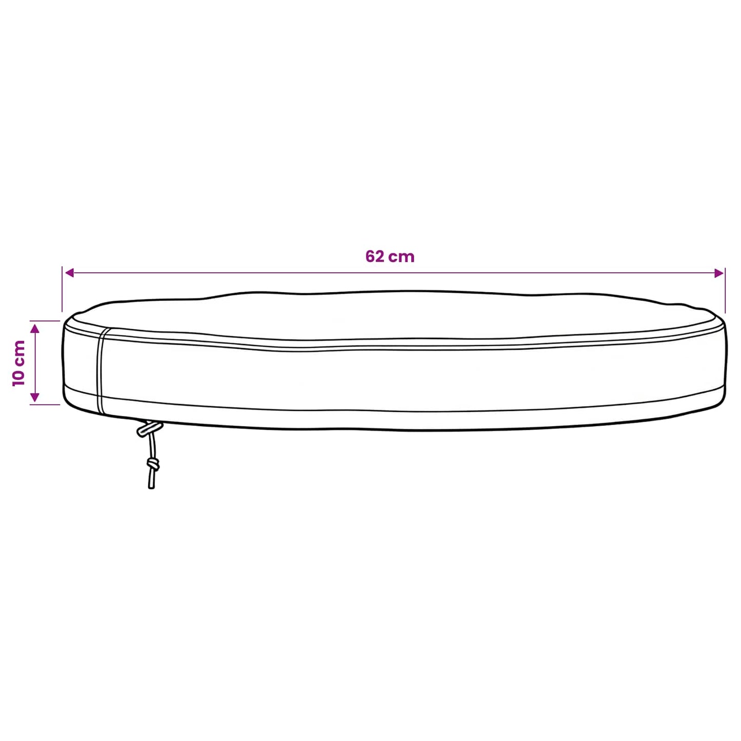 Buiten Tafel Hoes Zwart 62 x 62 x 10 cm 210D Oxford Stof is nu te koop bij PeponiXL, paradijselijk wonen!