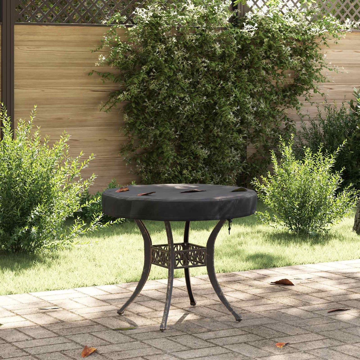 Buiten Tafel Hoes Zwart 62 x 62 x 10 cm 420D Oxford Stof is nu te koop bij PeponiXL, paradijselijk wonen!