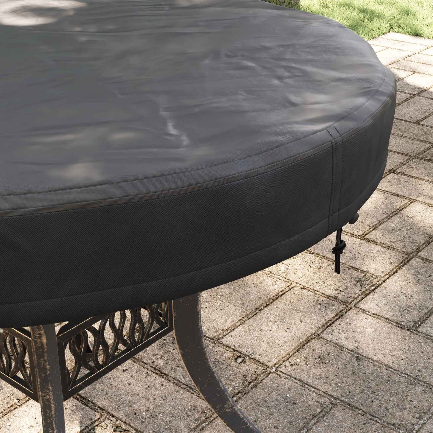 Buiten Tafel Hoes Zwart 72 x 72 x 10 cm 600D Oxford Stof is nu te koop bij PeponiXL, paradijselijk wonen!