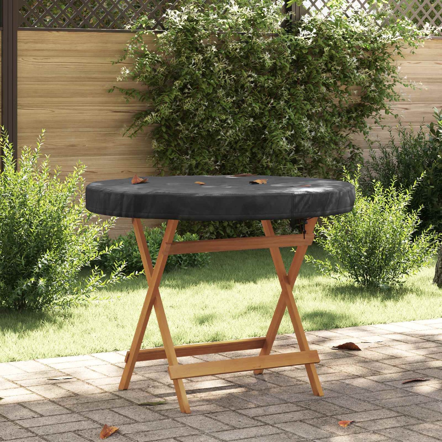 Buiten Tafel Hoes Zwart 102 x 102 x 10 cm 420D Oxford Stof is nu te koop bij PeponiXL, paradijselijk wonen!