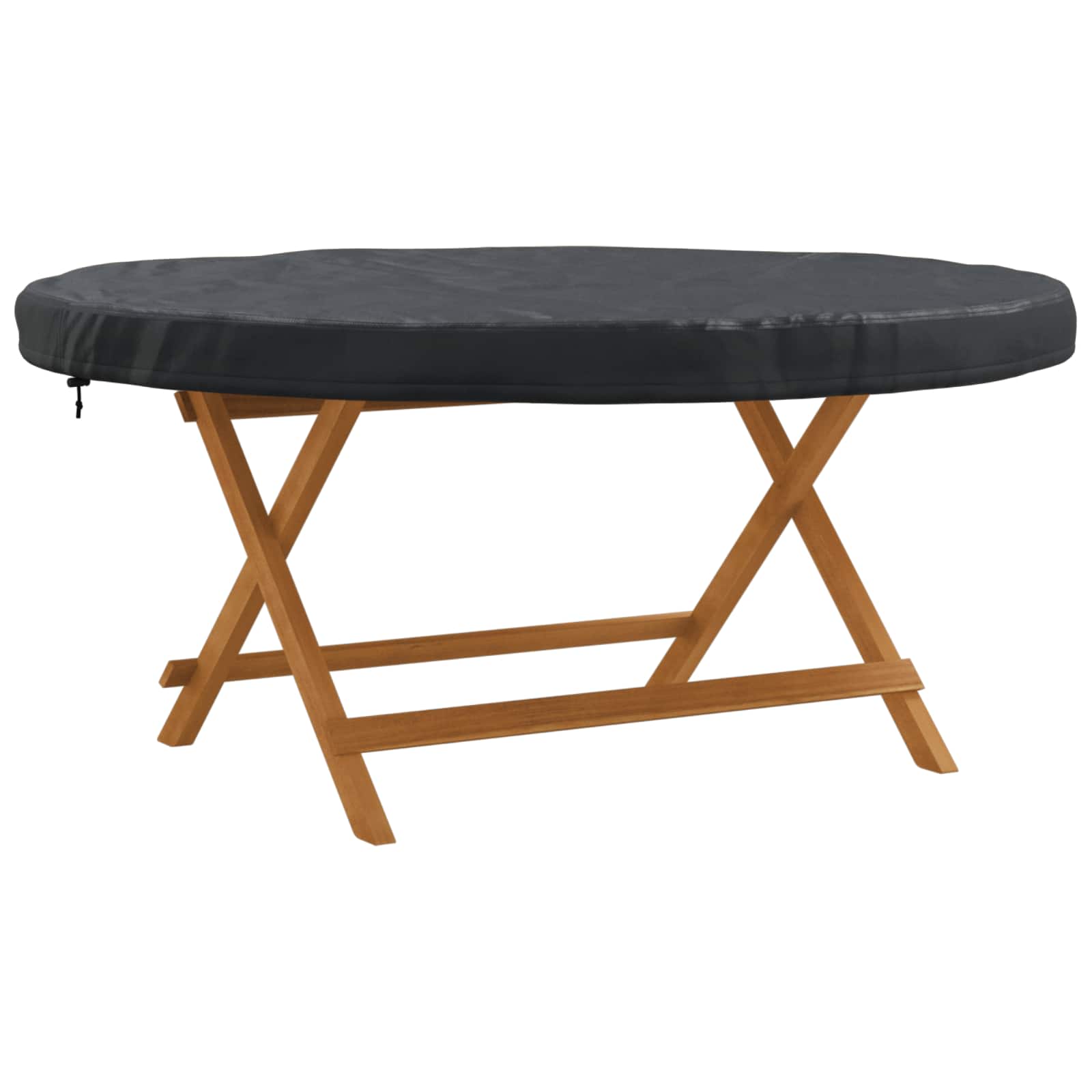 Buiten Tafel Hoes Zwart 142 x 142 x 10 cm 210D Oxford Stof is nu te koop bij PeponiXL, paradijselijk wonen!