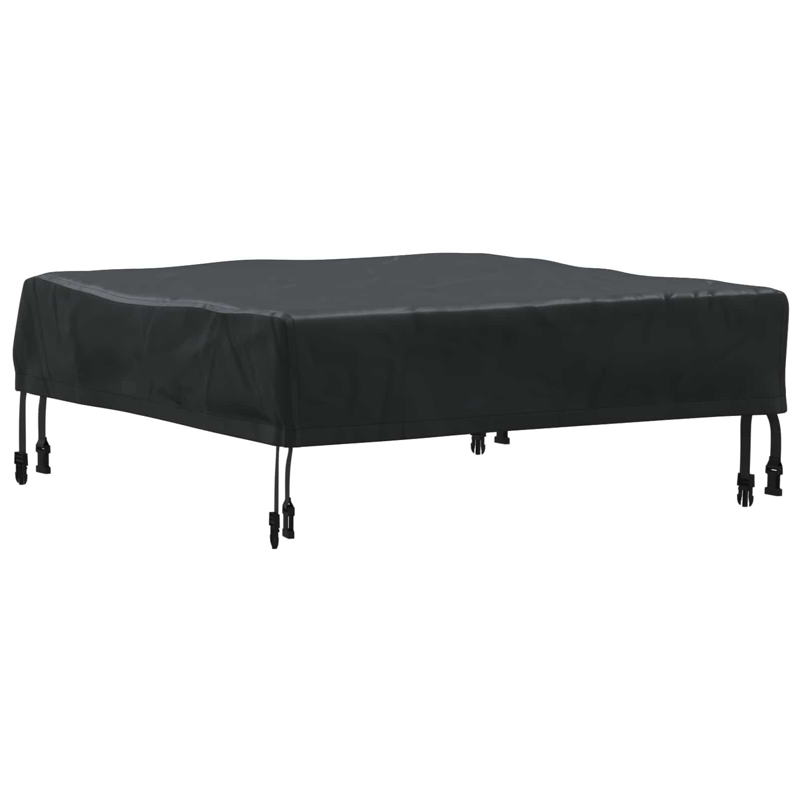 Tafel Dek Effen Zwart 82 x 82 x 15 cm Stof is nu te koop bij PeponiXL, paradijselijk wonen!