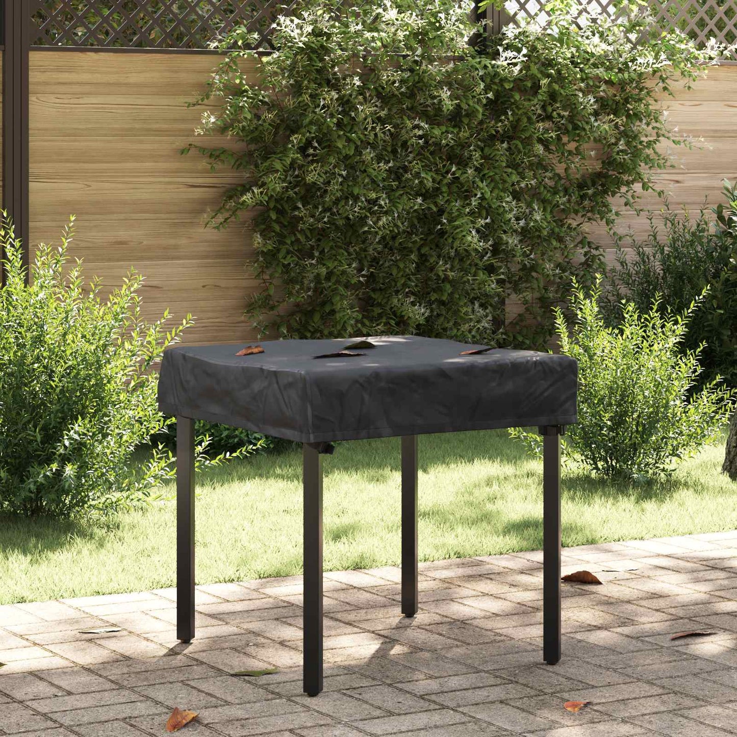 Tafel Dek Effen Zwart 82 x 82 x 15 cm Stof is nu te koop bij PeponiXL, paradijselijk wonen!