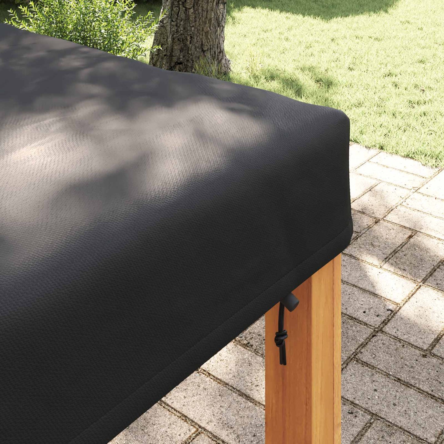 Tafel Dek Effen Zwart 92 x 92 x 15 cm Stof is nu te koop bij PeponiXL, paradijselijk wonen!