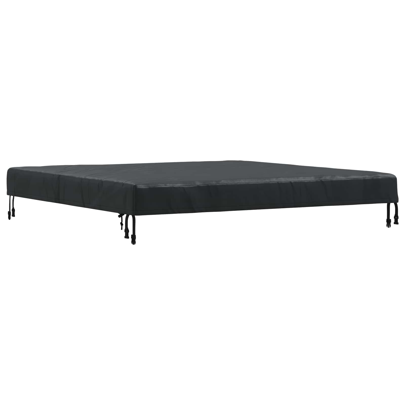 Tafel Dek Effen Zwart 142 x 142 x 15 cm Stof is nu te koop bij PeponiXL, paradijselijk wonen!