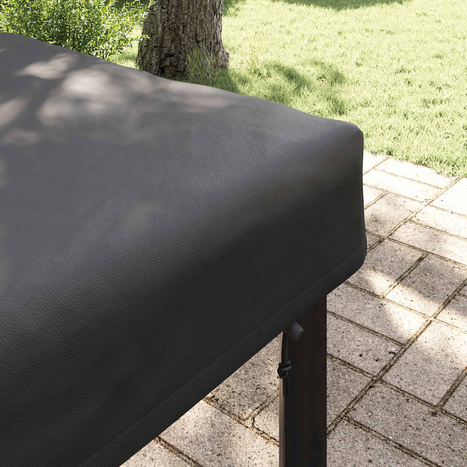 Tafel Dek Effen Zwart 122 x 72 x 15 cm Stof is nu te koop bij PeponiXL, paradijselijk wonen!