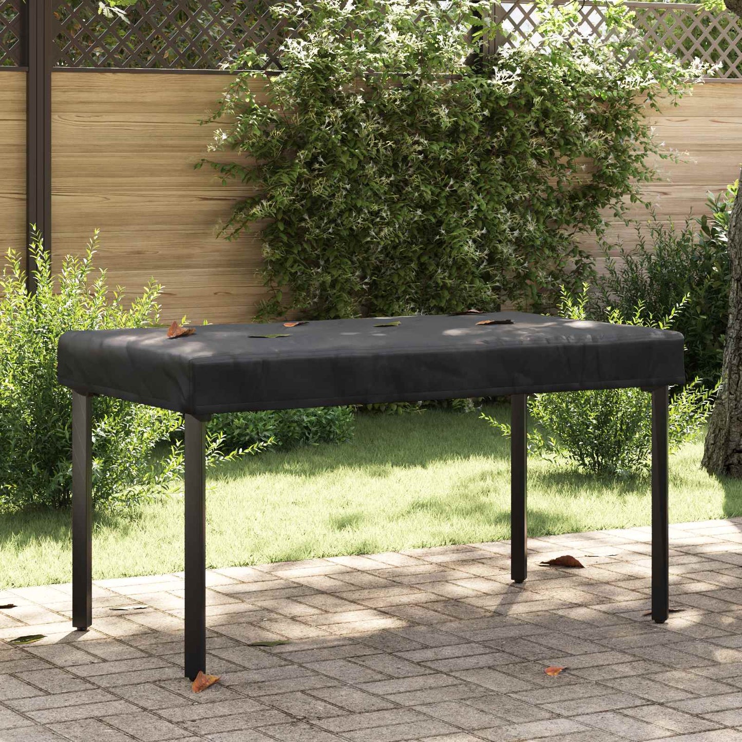 Tafel Dek Effen Zwart 122 x 72 x 15 cm Stof is nu te koop bij PeponiXL, paradijselijk wonen!
