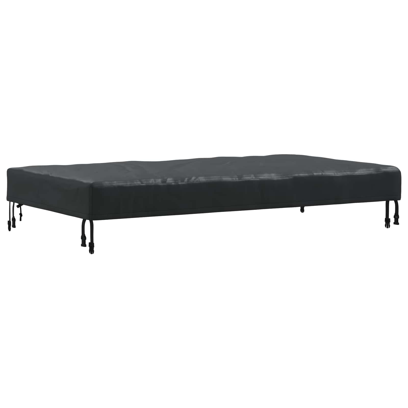 Tafel Dek Effen Zwart 122 x 72 x 15 cm Stof is nu te koop bij PeponiXL, paradijselijk wonen!