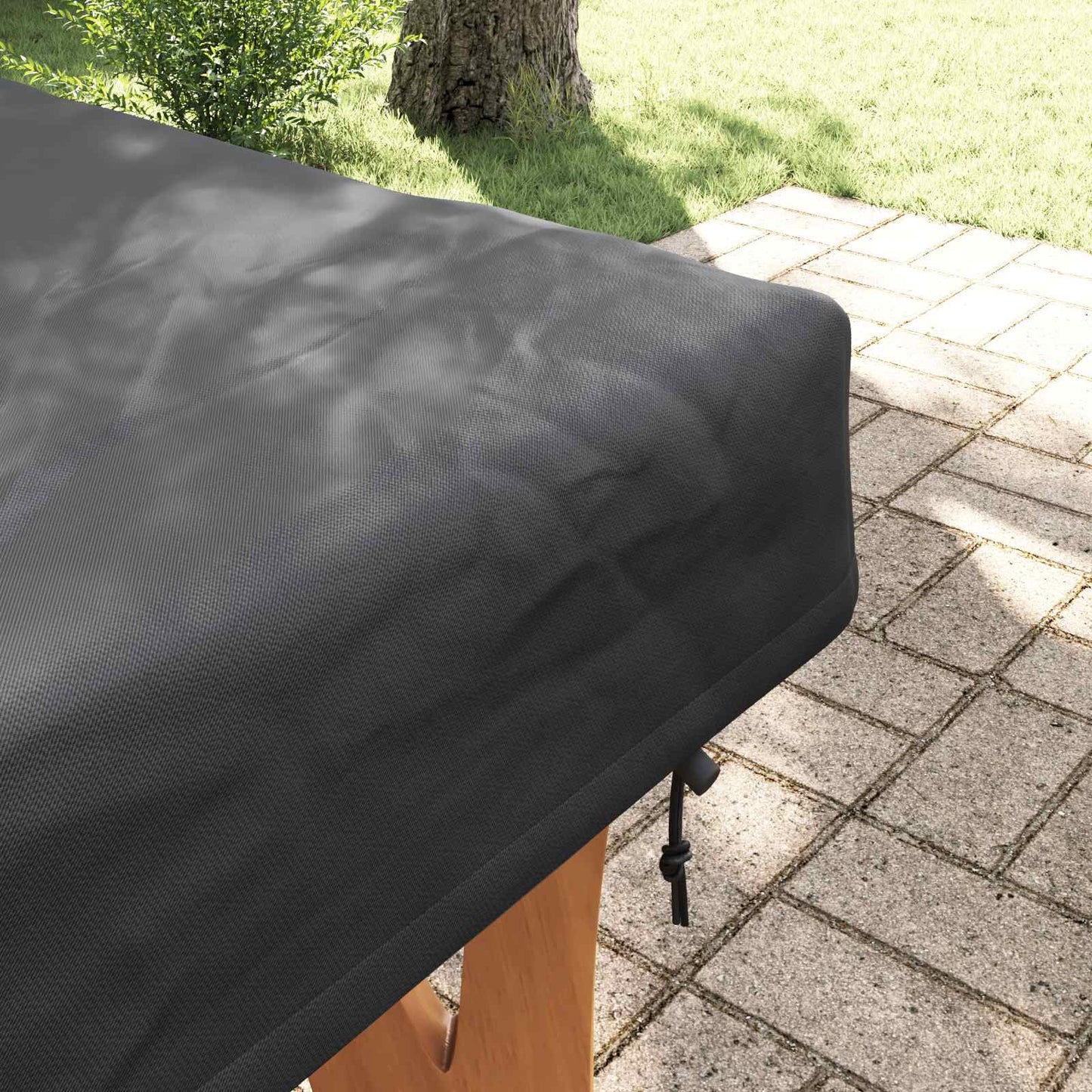 Tafel Dek Effen Zwart 162 x 92 x 15 cm Stof is nu te koop bij PeponiXL, paradijselijk wonen!