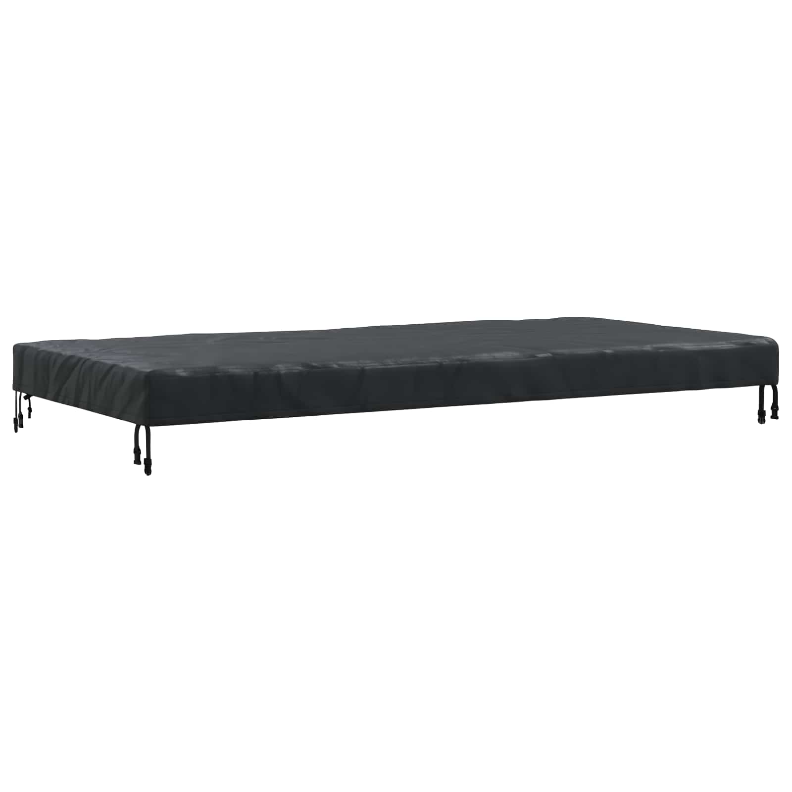 Tafel Dek Effen Zwart 202 x 92 x 15 cm Stof is nu te koop bij PeponiXL, paradijselijk wonen!