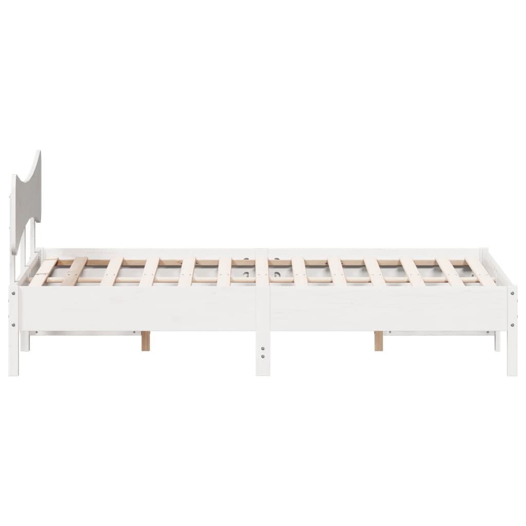 Bedframe zonder matras massief grenenhout wit 180x200 cm is nu te koop bij PeponiXL, paradijselijk wonen!