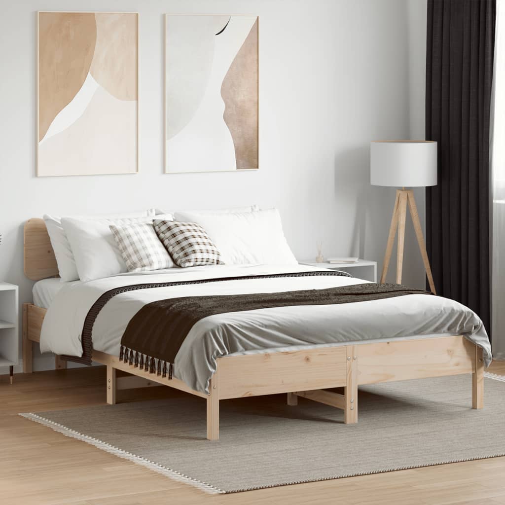 Bedframe zonder matras massief grenenhout 120x200 cm is nu te koop bij PeponiXL, paradijselijk wonen!