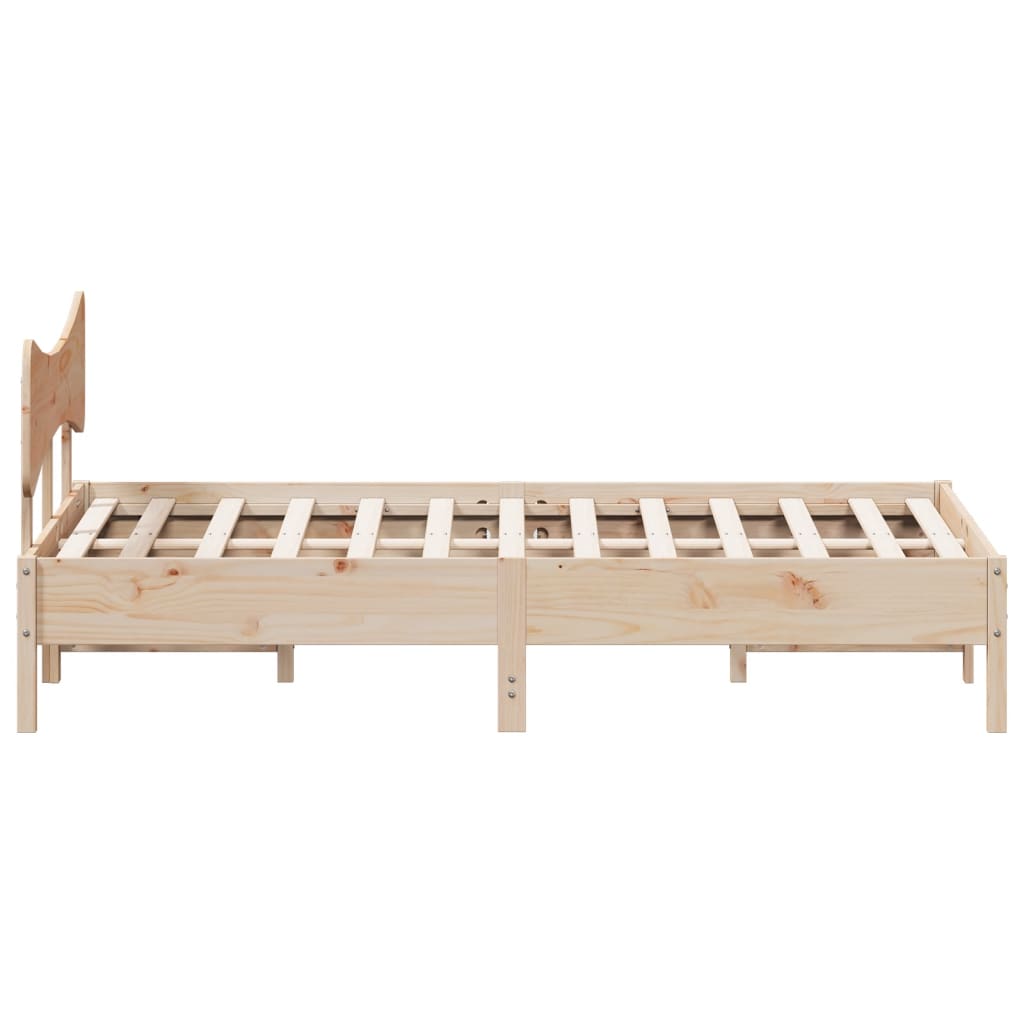 Bedframe zonder matras massief grenenhout 120x200 cm is nu te koop bij PeponiXL, paradijselijk wonen!