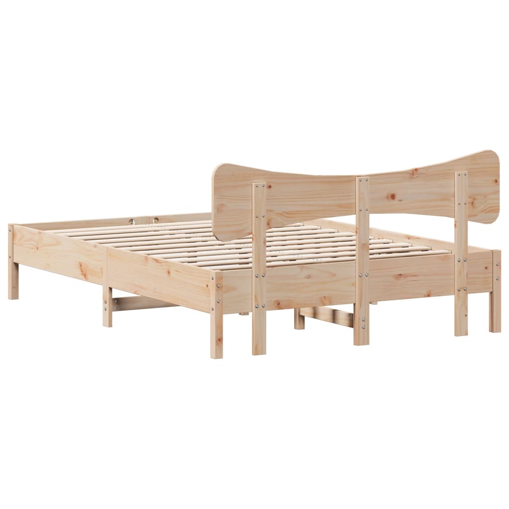 Bedframe zonder matras massief grenenhout 120x200 cm is nu te koop bij PeponiXL, paradijselijk wonen!