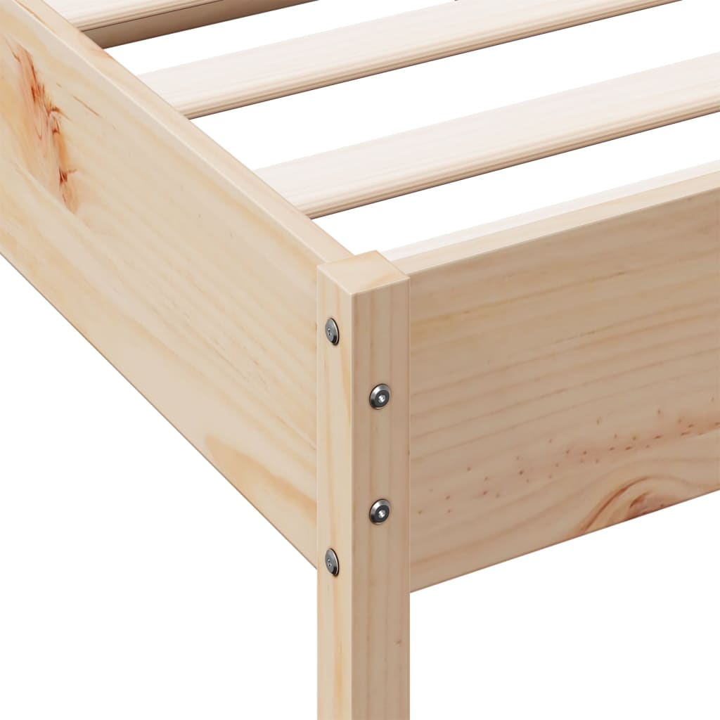 Bedframe zonder matras massief grenenhout 120x200 cm is nu te koop bij PeponiXL, paradijselijk wonen!