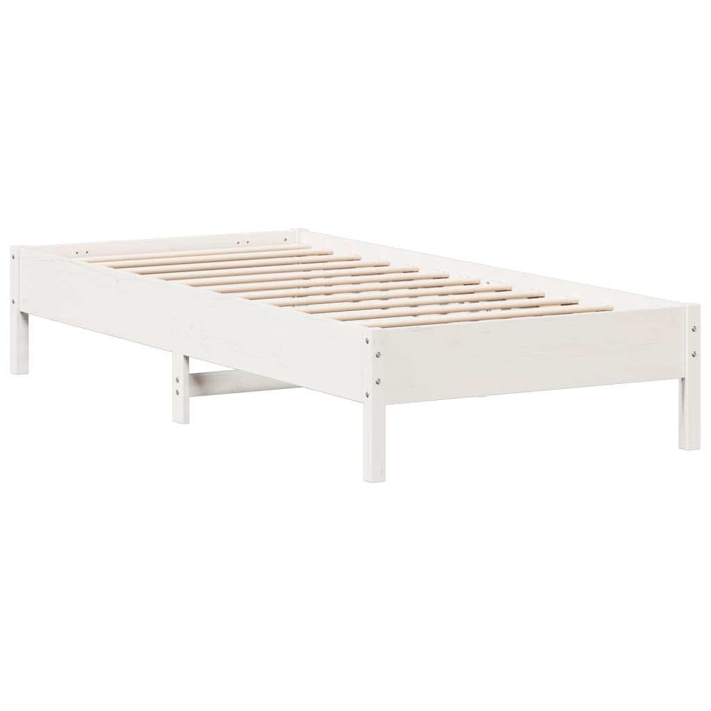 Bedframe zonder matras massief grenenhout wit 140x200 cm is nu te koop bij PeponiXL, paradijselijk wonen!
