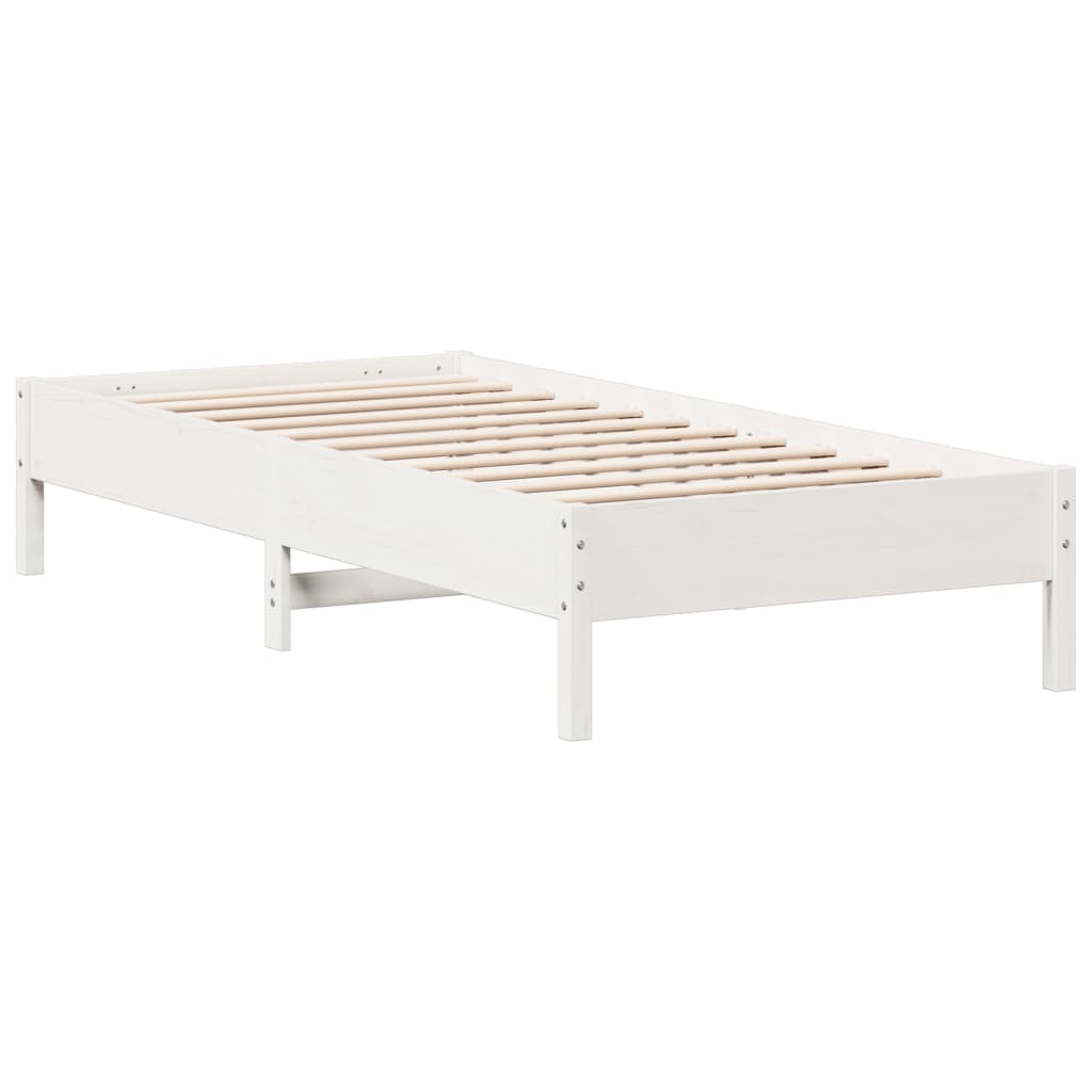 Bedframe zonder matras massief grenenhout wit 90x200 cm is nu te koop bij PeponiXL, paradijselijk wonen!