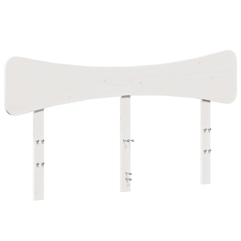 Bedframe zonder matras massief grenenhout wit 135x190 cm is nu te koop bij PeponiXL, paradijselijk wonen!