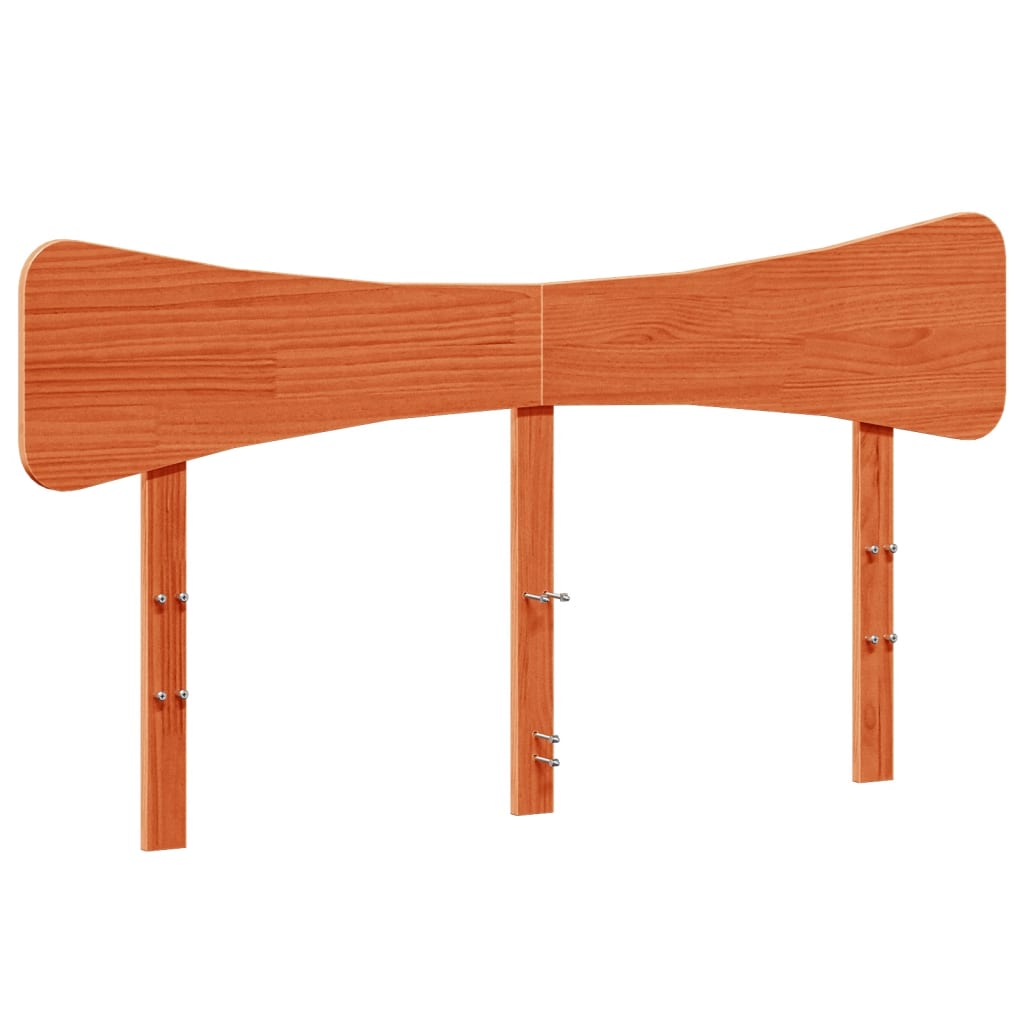 Bedframe zonder matras massief grenenhout wasbruin 135x190 cm is nu te koop bij PeponiXL, paradijselijk wonen!