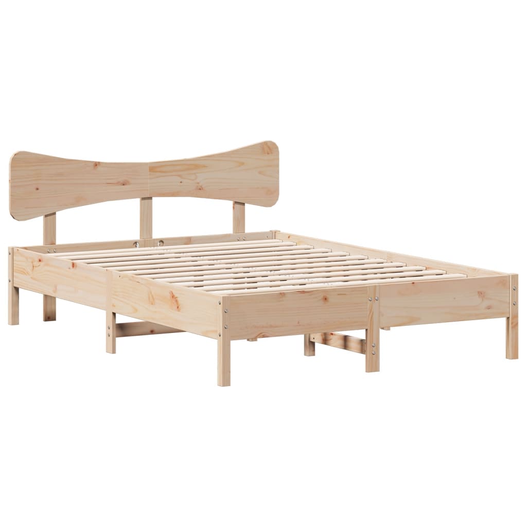 Bedframe zonder matras massief grenenhout 120x190 cm is nu te koop bij PeponiXL, paradijselijk wonen!
