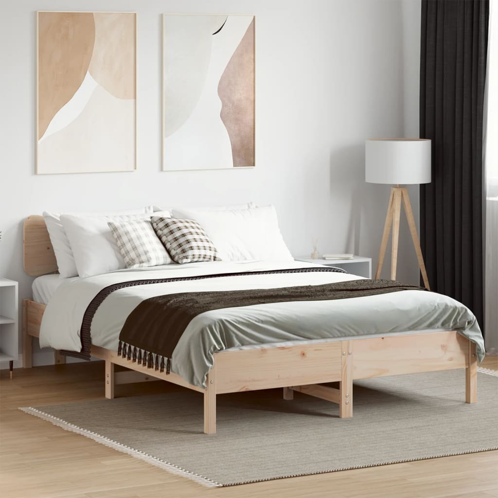 Bedframe zonder matras massief grenenhout 120x190 cm is nu te koop bij PeponiXL, paradijselijk wonen!