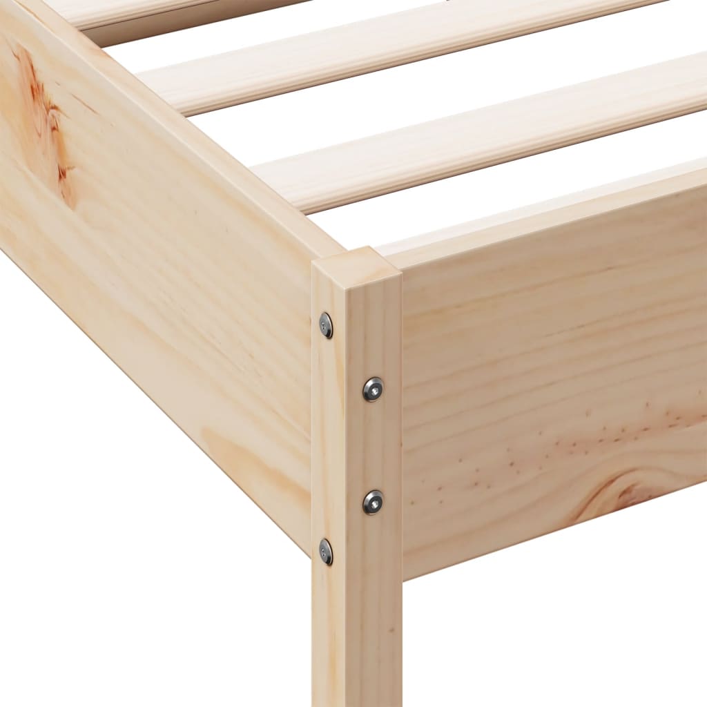 Bedframe zonder matras massief grenenhout 120x190 cm is nu te koop bij PeponiXL, paradijselijk wonen!